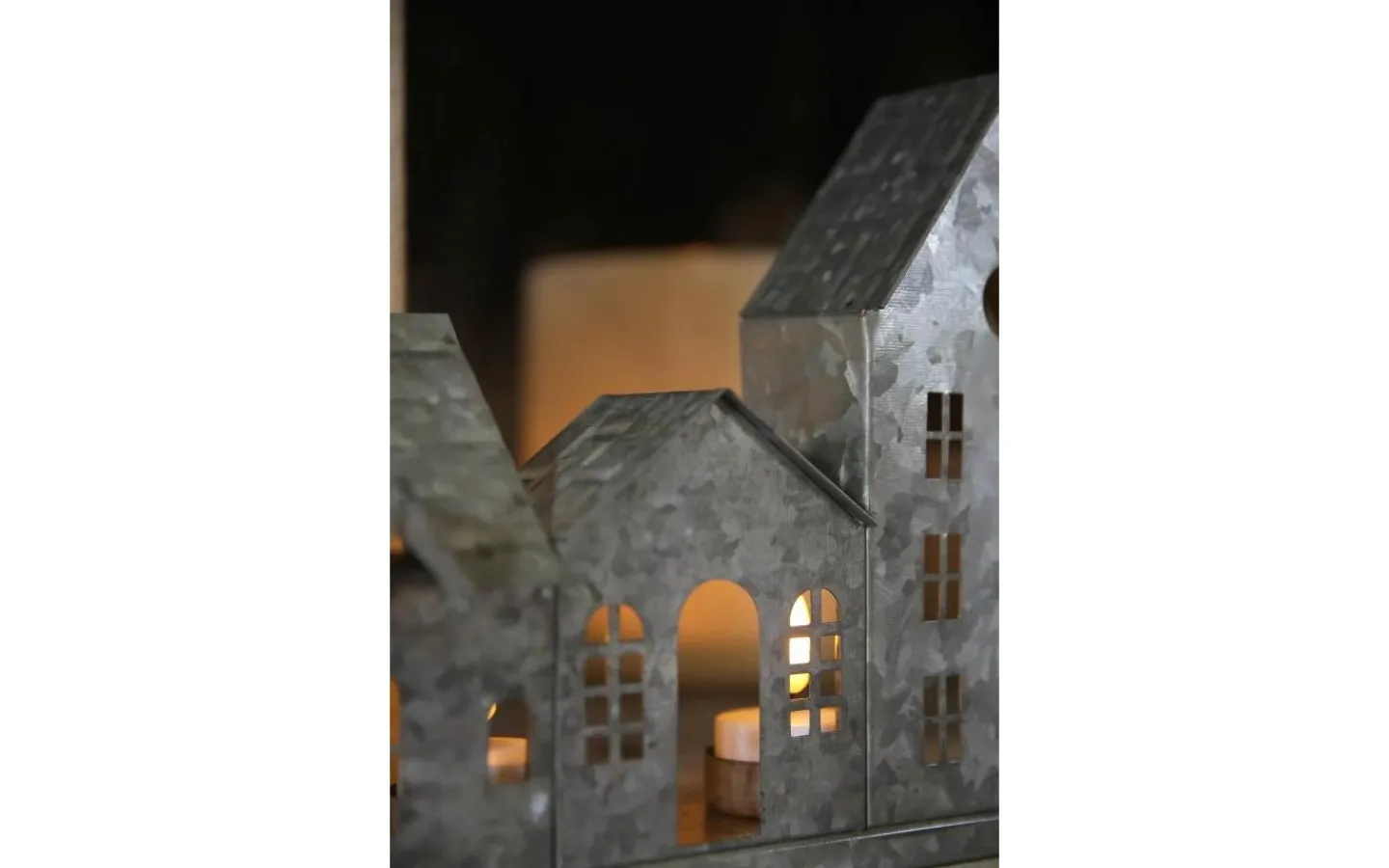 Markslojd Wells Batteridriven Bordsdekoration Antik Zink* Batteri Julpynt Inomhus