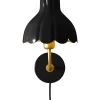 PR Home Wells Vägglampa Svart/Guld* Lampetter