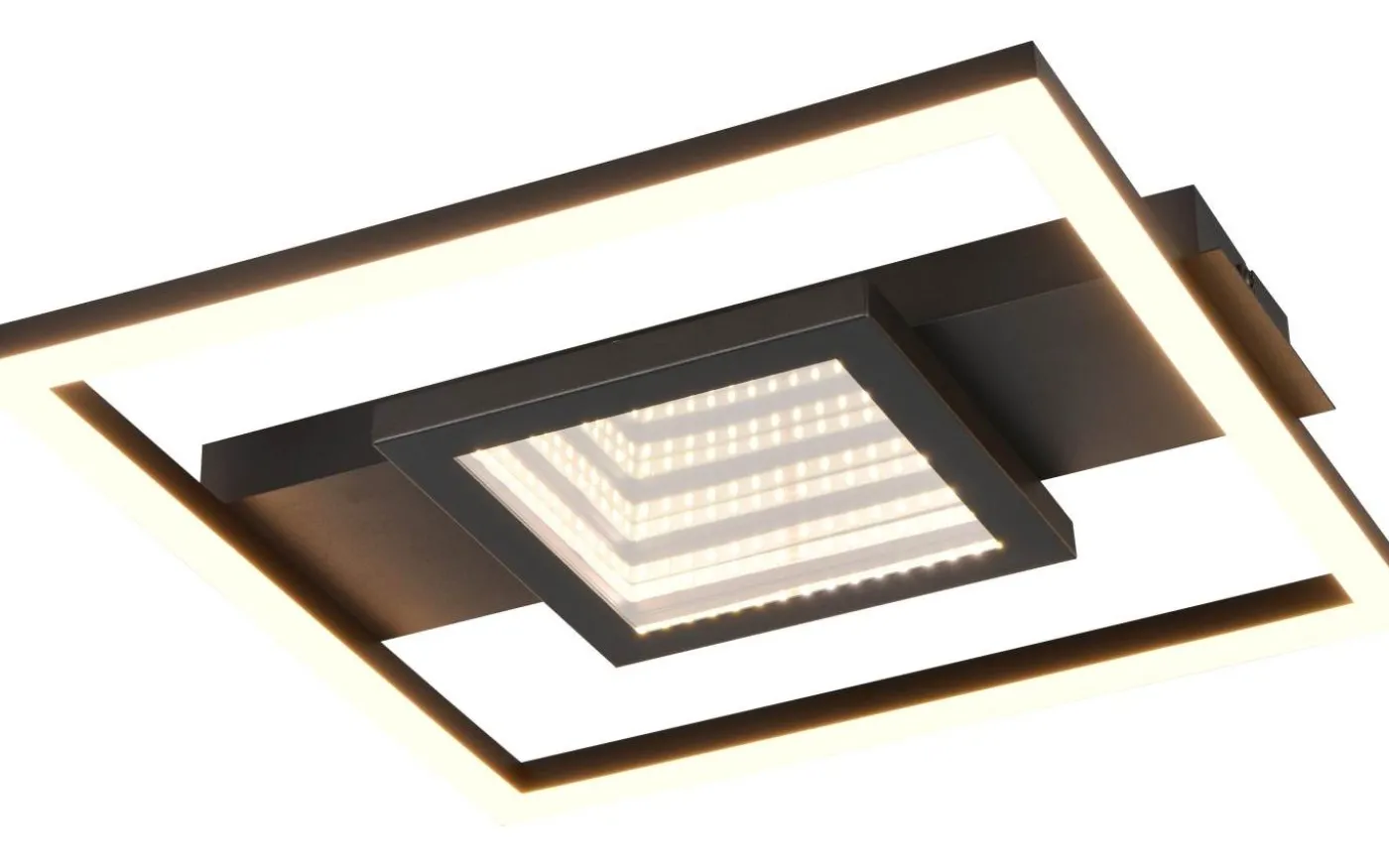 Wheeler Plafond LED fyrkantig mattsvart 3000K