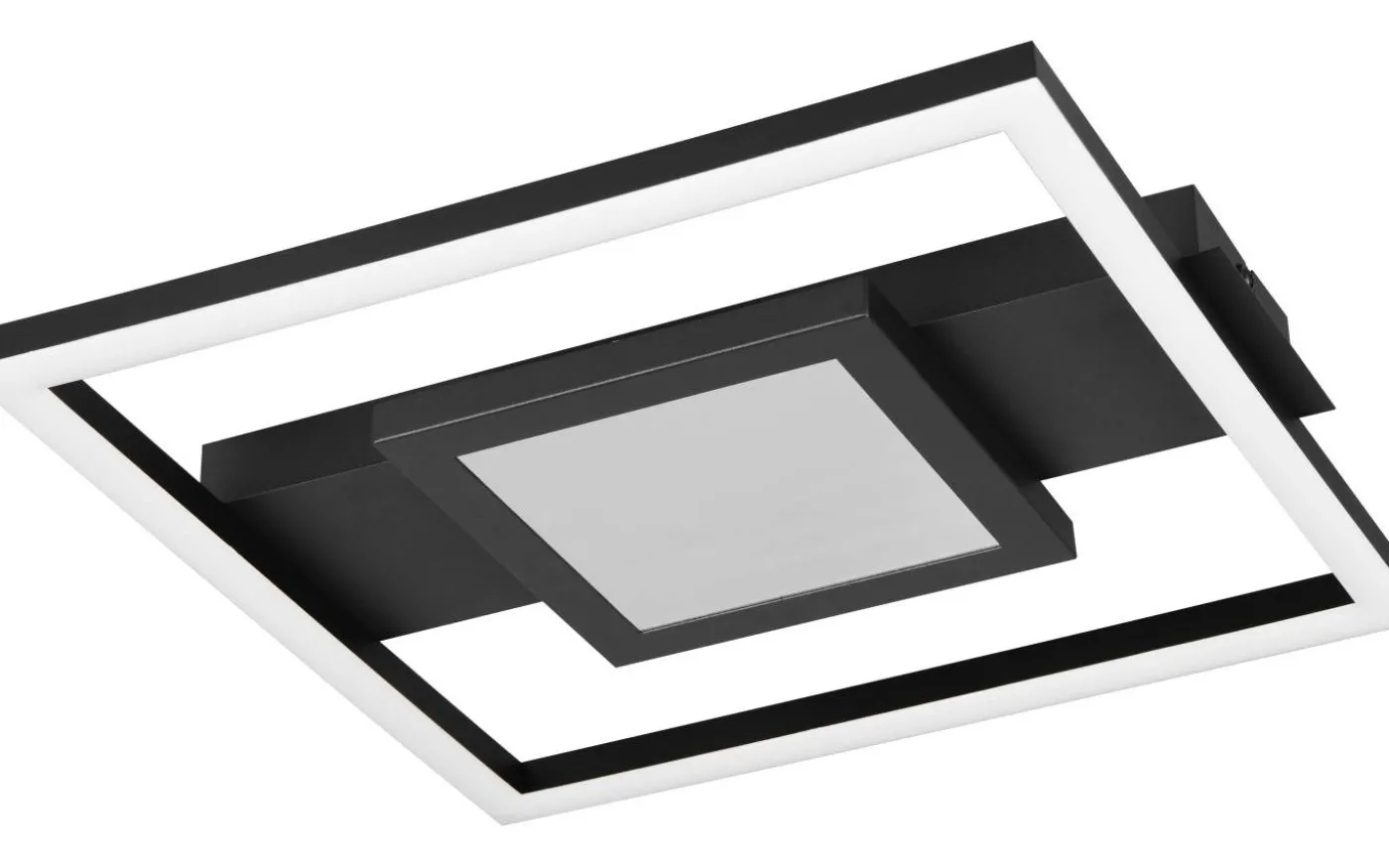 Wheeler Plafond LED fyrkantig mattsvart 3000K