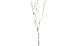 Star Trading Willow Dekorationskvist Dew Drop 60cm Vit* Inomhusdekorationer Batteri