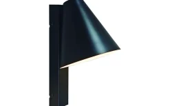 Wilmer Vägglampa med USB Svart