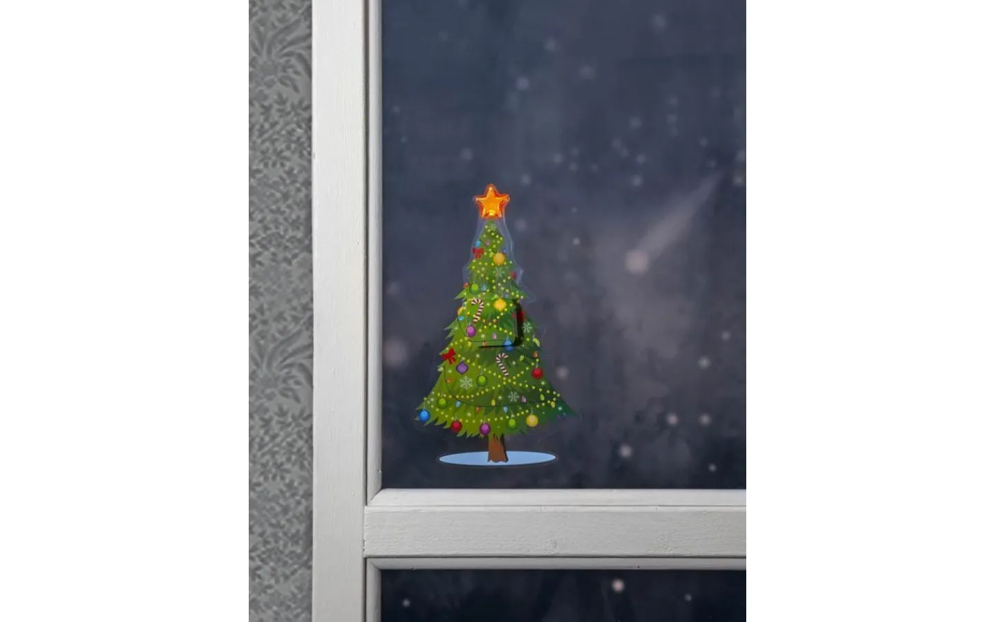 Batteri Julpynt Inomhus<Star Trading Windo Fönsterdekoration Julgran