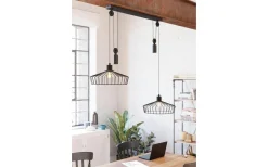 Avlånga Taklampor<Eglo Winkworth Taklampa 117cm 2L Svart