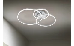 Winona Plafond LED borstad stål RGB
