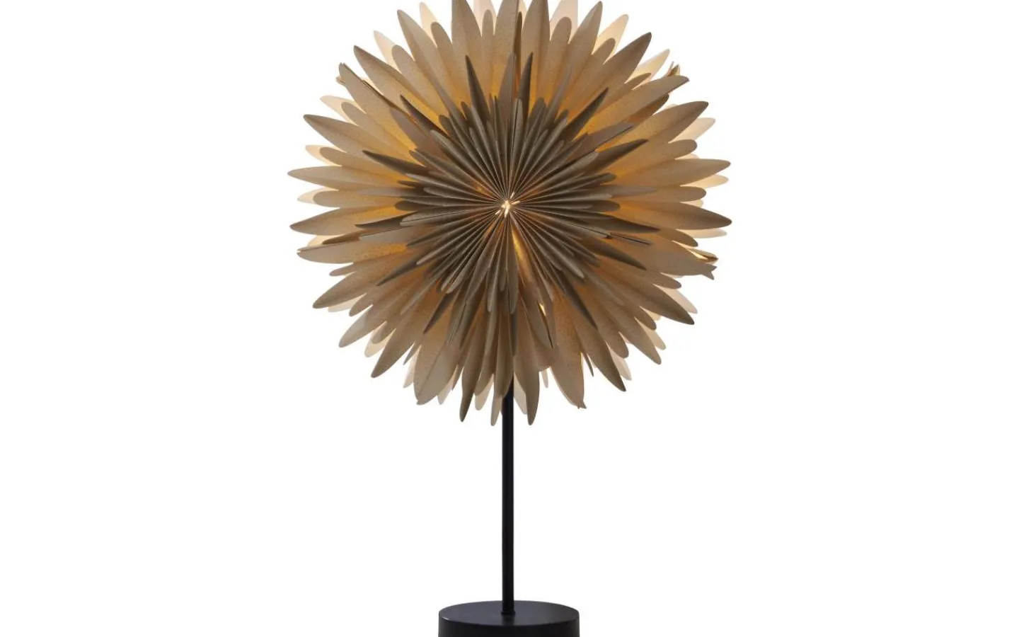 Exklusiva Pappersstjärnor|Visa Alla Julstjärnor<Star Trading Winter Julstjärna på Fot 62cm Beige