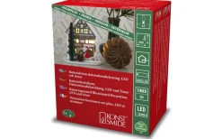 Winterland Batteridriven Siluett Hus Vit