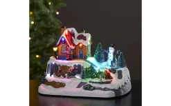 Winterville Batteridriven Julby 24cm Multifärgad