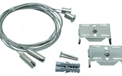 Malmbergs Wireupphäng (1 par) för nedpendling, 2 m justerbar* Industriarmaturer