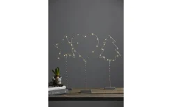 Wiry Batteridriven Gran På Fot LED, Silver