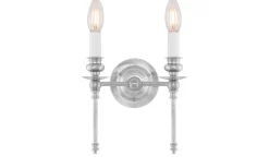 Karlskrona Lampfabrik Wivallius - Förnicklad / Fast montage* Lampetter