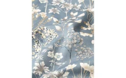 Svanefors Wood Gardin 135x280cm 2-pack Blå* Mönstrade Gardiner