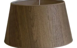 Wood Lampskärm Låg Ø32cm Brun