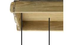 Eglo Wootton Taklampa 81cm 6L Svart/Trä* Avlånga Taklampor