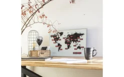 World Time Digit Väggklocka 55cm Aluminium