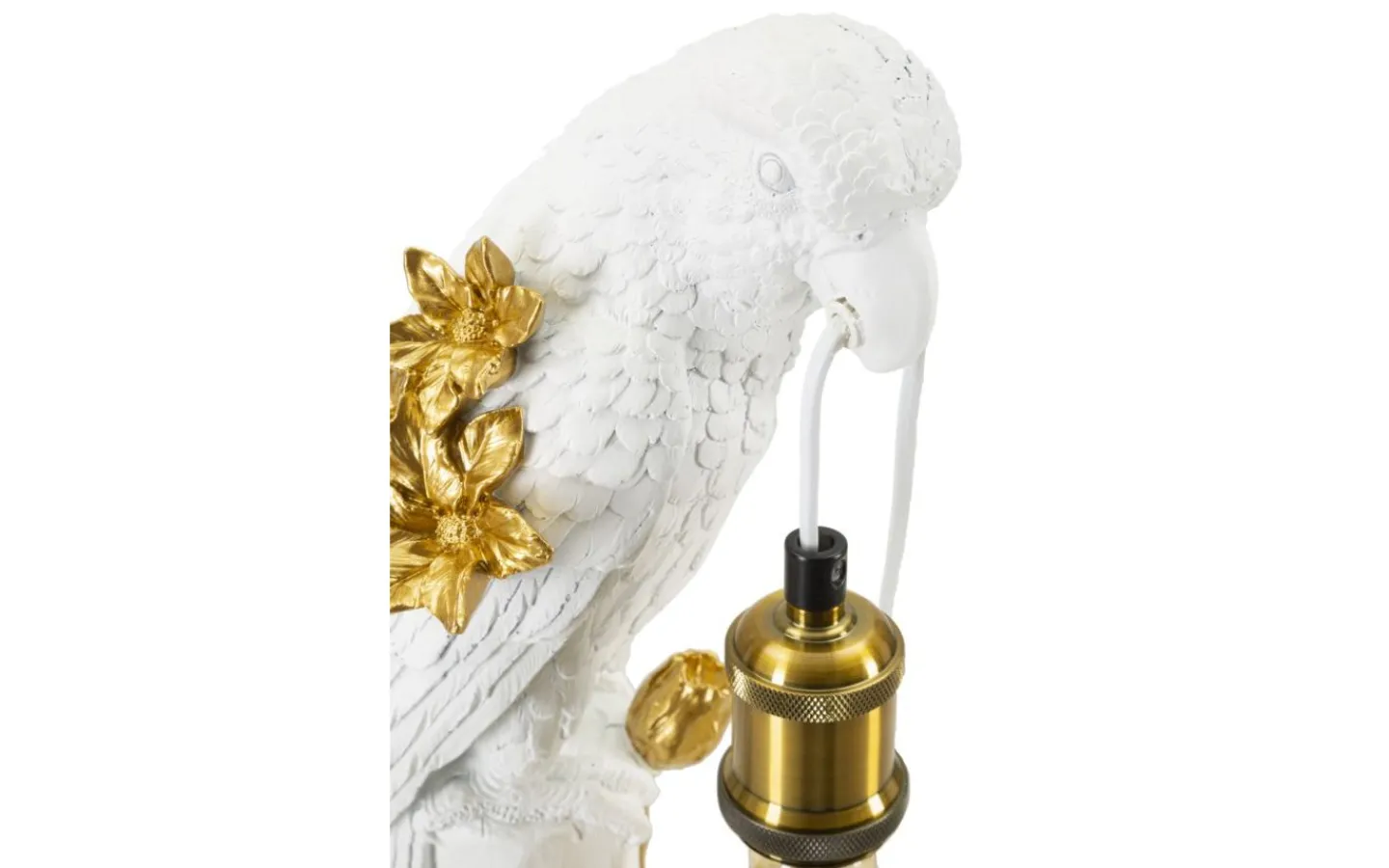 Mauro Ferretti Xenon Bordslampa Papegoja 50,5cm Vit* Bordslampor