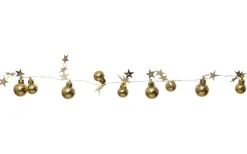 Batteri Julpynt Inomhus<Star Trading X-mas Ljusslinga 90cm Guld