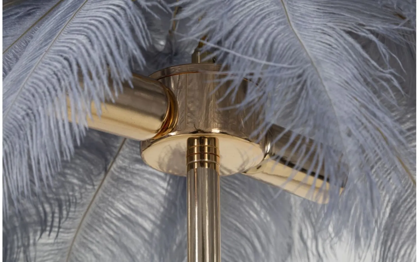 Mauro Ferretti Yoga Bordslampa Palm 60cm Grå/Guld* Bordslampor