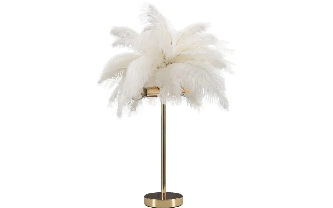 Yoga Bordslampa Palm 55cm Vit/Guld