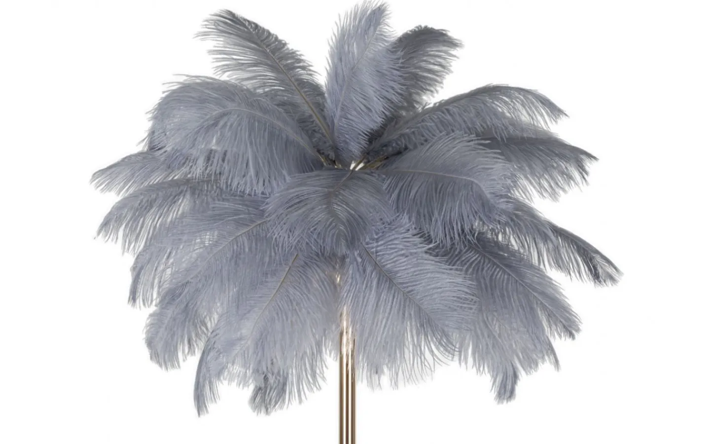 Golvlampor<Mauro Ferretti Yoga Golvlampa Palm 160cm Grå/Guld
