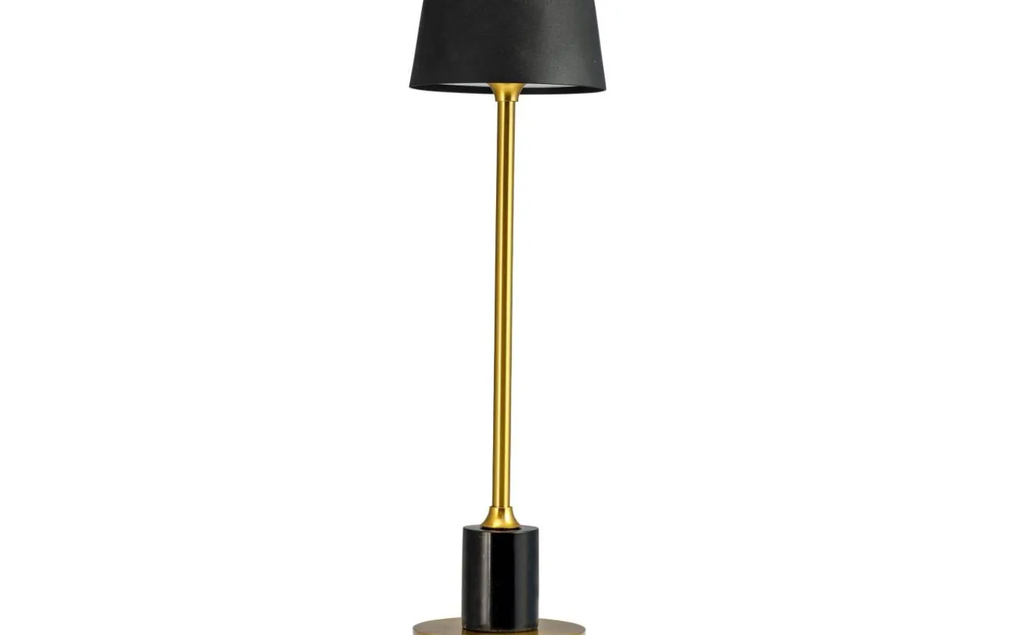 Dyberg Larsen Yoyo Uppladdningsbar Bordslampa 33cm LED 3000K 5,2W Svart/Mässing* Uppladdningsbara Lampor Inomhus|Bordslampor