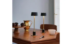 Dyberg Larsen Yoyo Uppladdningsbar Bordslampa 33cm LED 3000K 5,2W Svart/Mässing* Uppladdningsbara Lampor Inomhus|Bordslampor