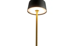 Dyberg Larsen Yoyo Uppladdningsbar Bordslampa 33cm LED 3000K 5,2W Svart/Mässing* Uppladdningsbara Lampor Inomhus|Bordslampor