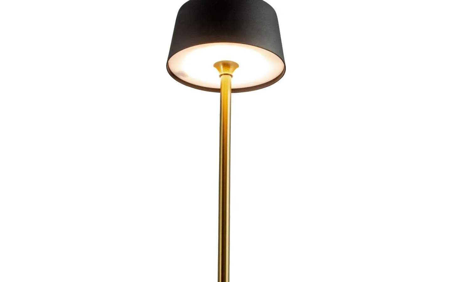 Dyberg Larsen Yoyo Uppladdningsbar Bordslampa 33cm LED 3000K 5,2W Svart/Mässing* Uppladdningsbara Lampor Inomhus|Bordslampor