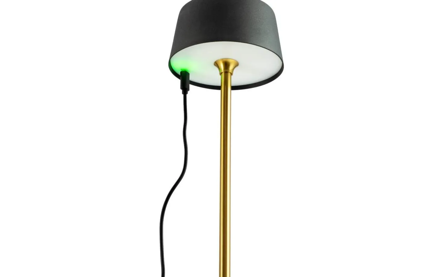 Dyberg Larsen Yoyo Uppladdningsbar Bordslampa 33cm LED 3000K 5,2W Svart/Mässing* Uppladdningsbara Lampor Inomhus|Bordslampor