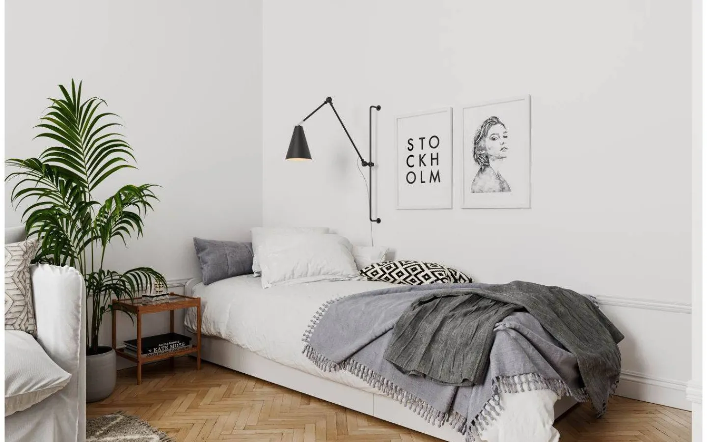 By Rydens Yukon Vägglampa 49cm Matt Svart* Läslampor