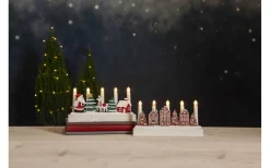 Batteridrivna Adventsljusstakar|Visa Alla Adventsljusstakar<Star Trading Yuletide Batteridriven Adventsljusstake 14,5cm Brun