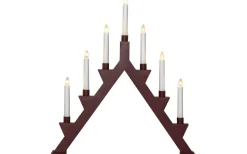 Zack Adventsljusstake 53cm Röd