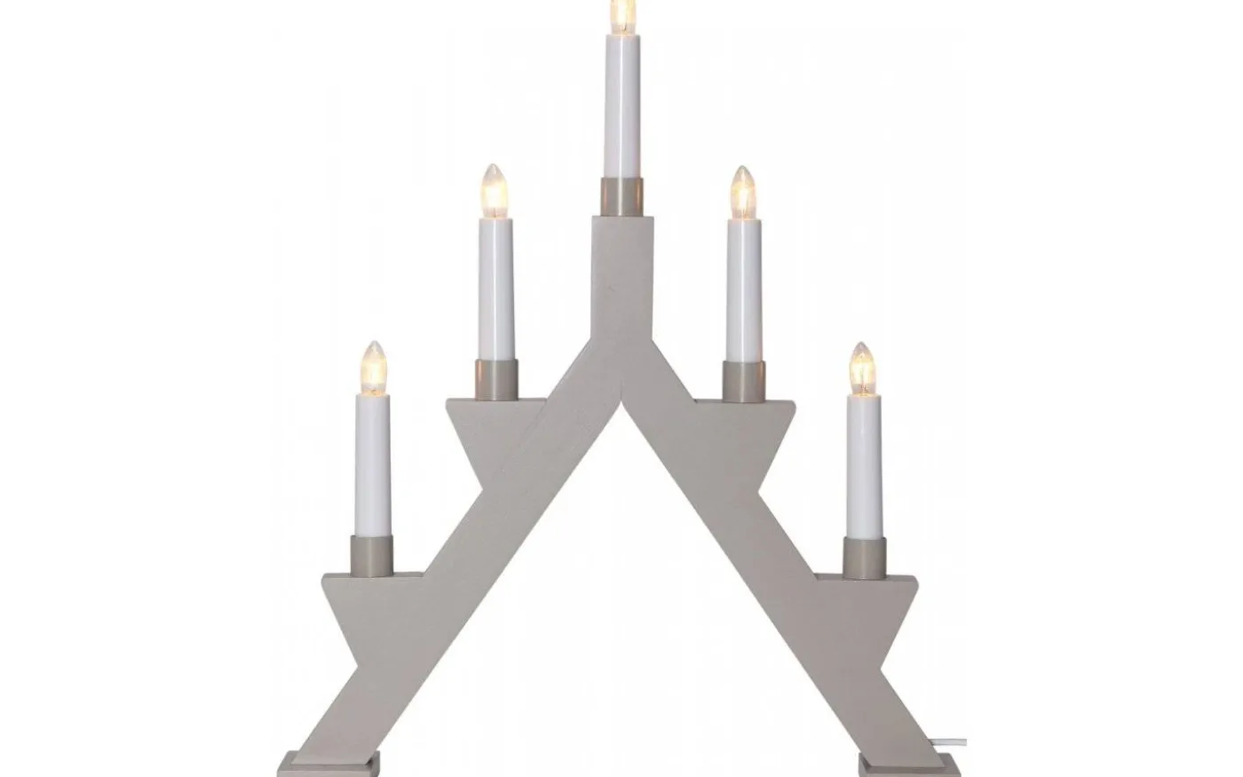 Zack Adventsljusstake Grå 41cm