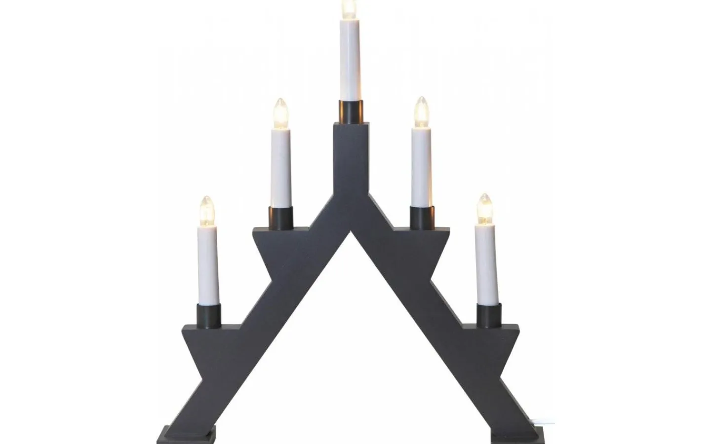 Visa Alla Adventsljusstakar|Adventsljusstakar 31-60 Cm<Star Trading Zack Adventsljusstake Mörkgrå 41cm