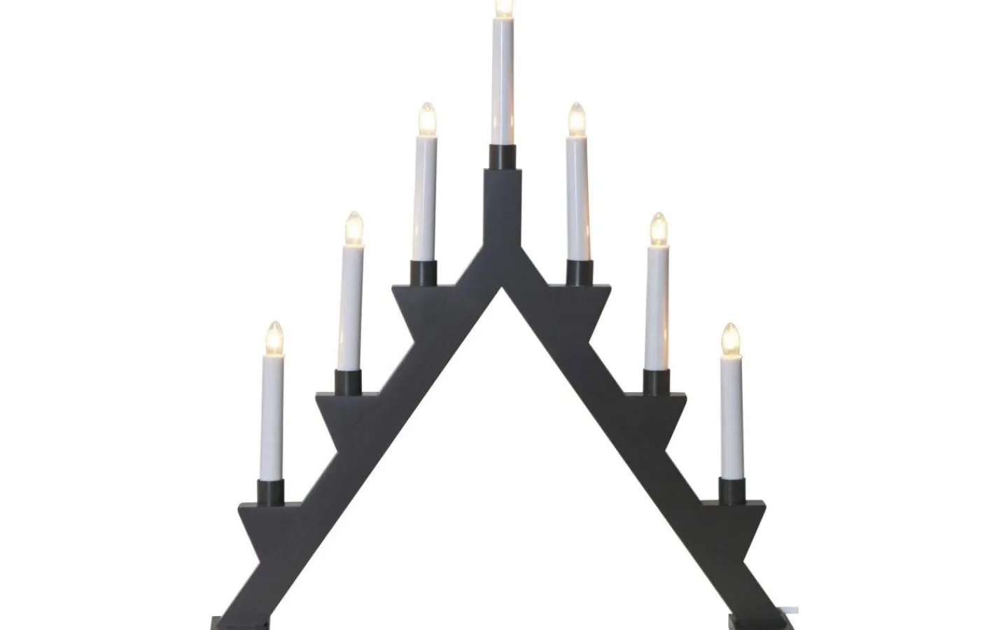 Star Trading Zack Adventsljusstake Mörkgrå 53cm* Visa Alla Adventsljusstakar|Adventsljusstakar 31-60 Cm