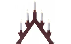 Star Trading Zack Adventsljusstake Röd 41cm* Visa Alla Adventsljusstakar|Adventsljusstakar 31-60 Cm