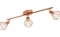 Zapata Takspotlight 52cm G9 LED 3000K 3x3W Koppar