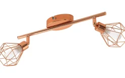 Eglo Zapata Takspotlight36cm G9 LED 3000K 2x3W Koppar* Avlånga Takspotlights|Takspot Med 2 Lampor