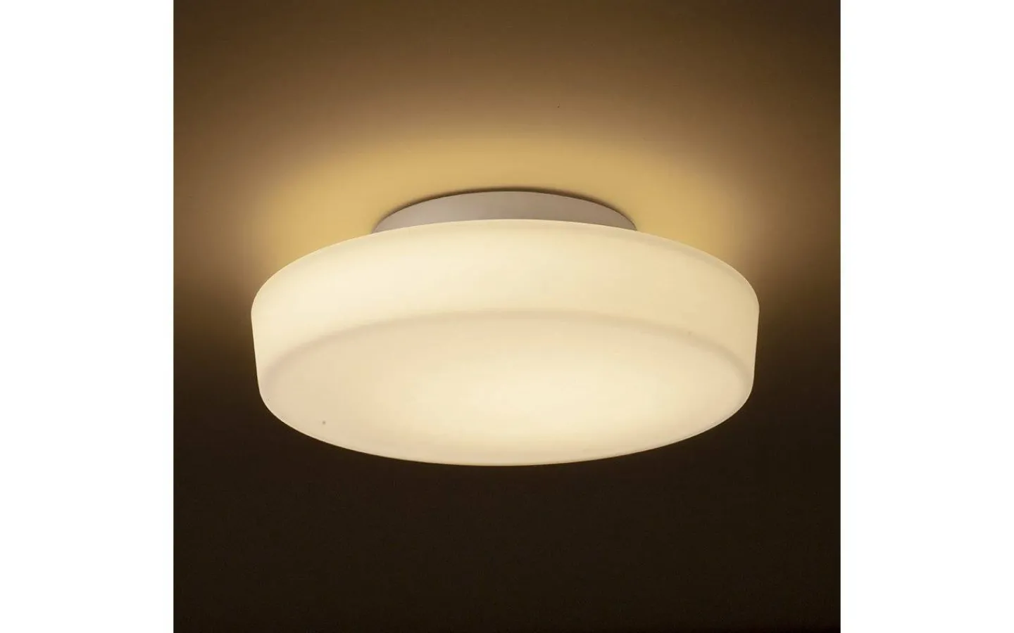 Badrumslampor Tak<Rendl Zara Plafond 26cm 12W 3000K Vit/Krom IP44