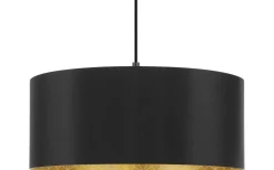 Eglo Zaragoza Taklampa 53cm Svart/Guld* Stora Taklampor Ø50-69 Cm