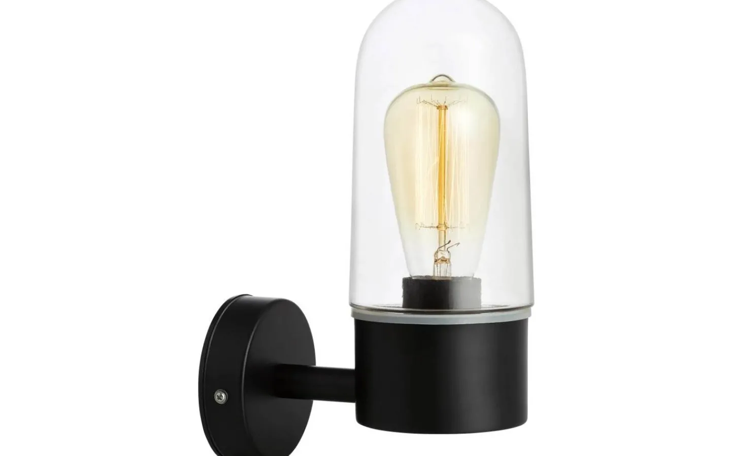 Markslojd Zen Vägglampa Badrum Svart/Klar IP44* Badrum|Badrumslampor Vägg