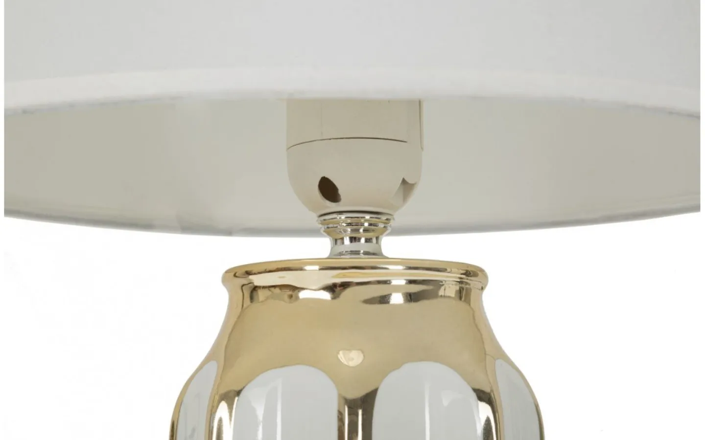 Mauro Ferretti Zenit Bordslampa 40,5cm Vit/Guld* Bordslampor