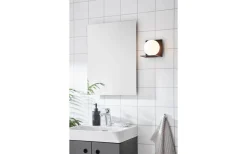 Badrumslampor Vägg<Markslojd Zenit Vägglampa 1L Svart/Opal IP44