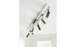 Trio Lighting Zeno Spotlight LED 6-delat borstat aluminium/mattsvart* Avlånga Takspotlights|Takspot Med Minst 4 Lampor