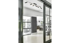 Trio Lighting Zeno Spotlight LED 6-delat borstat aluminium/mattsvart* Avlånga Takspotlights|Takspot Med Minst 4 Lampor