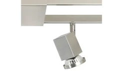 Avlånga Takspotlights|Takspot Med Minst 4 Lampor<Eglo Zeraco Takspotlight 94cm GU10 LED 3000K 6x4,6W Nickel