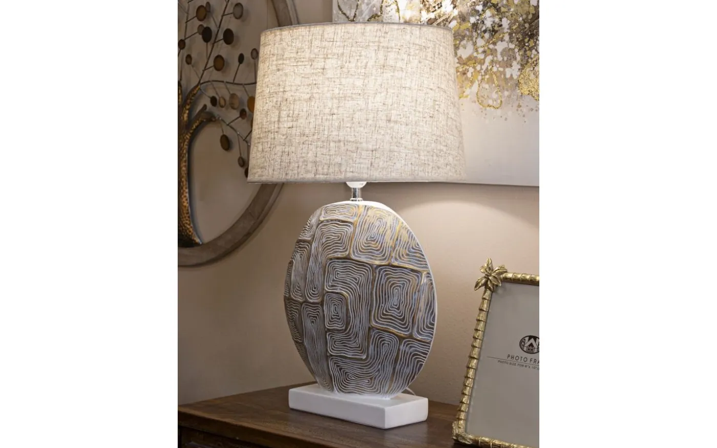 Zeta Bordslampa 64cm Beige
