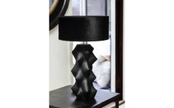 Vardagsrum|Sovrum<Hallbergs Zircon Lampfot 49cm E27 Black Matted