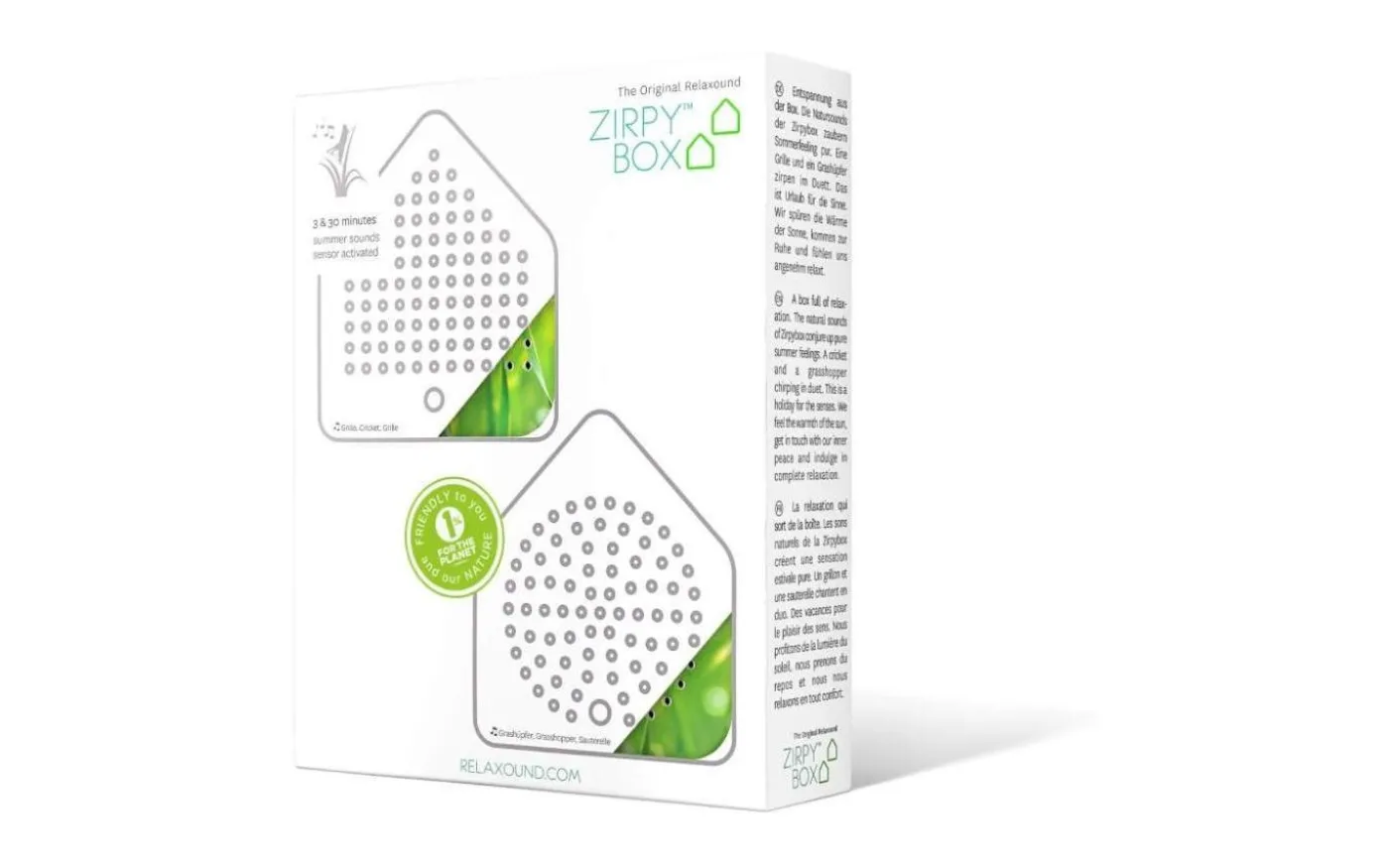 Zirpybox Speldosa 2-pack Gräshoppa Äng