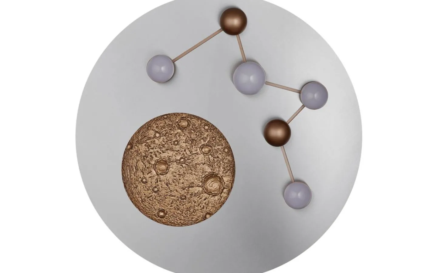 Trio Lighting Zodiac Plafond LED i borstat stål* Badrumslampor Tak